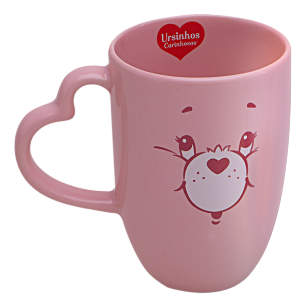 Caneca Ursinhos Carinhosos Animadinha Rosa 350ml