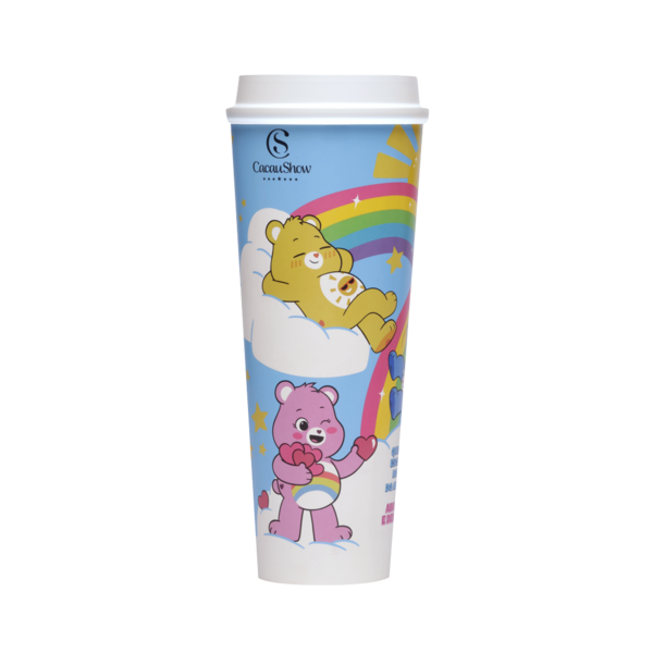 Copo com Achocolatado Chaveiro Ursinhos Carinhosos